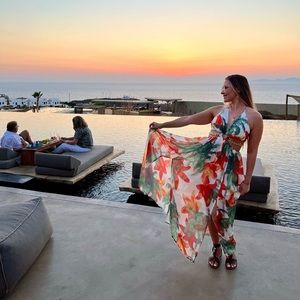 Open back long summer dress / perfect for vacation!